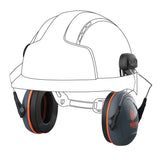 JSP Sonis Compact Low Profile Mounted Ear Defenders 31dB SNR