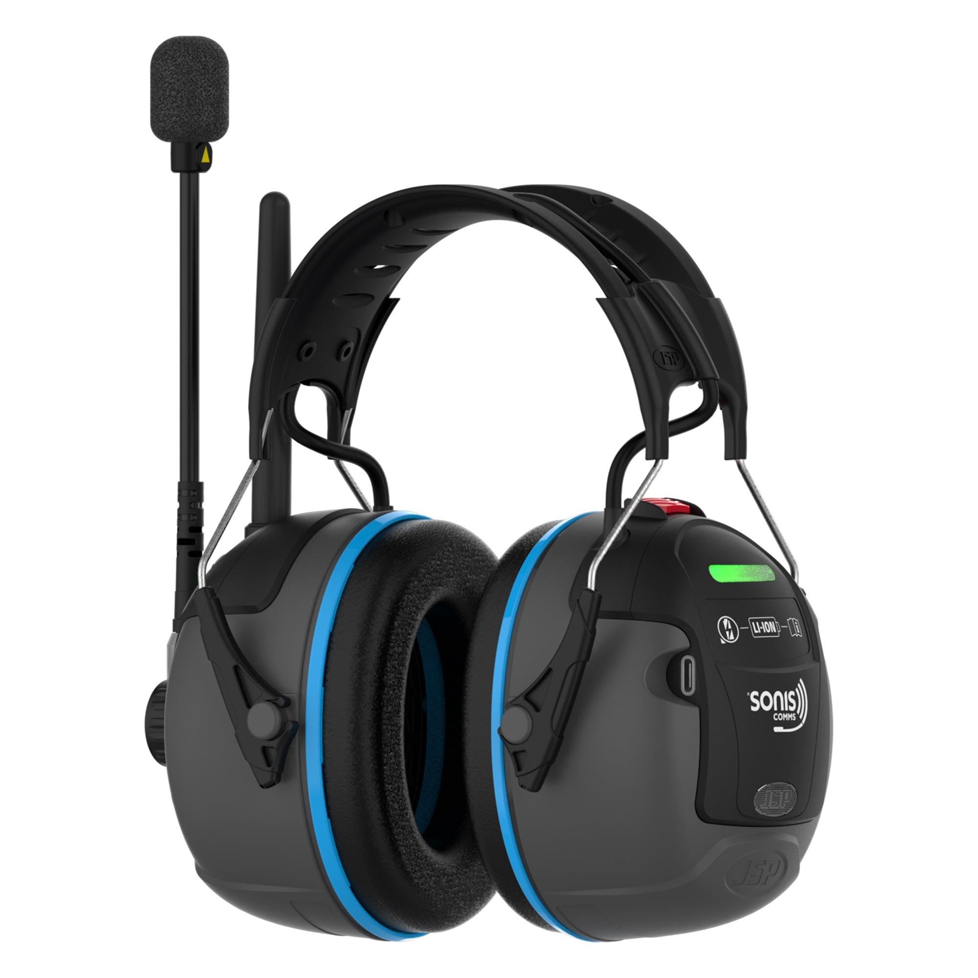 JSP Sonis Comms Headband Communication Headset with Bluetooth Technology