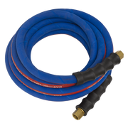 Sealey Air Hose 5m x Ø10mm with 1/4"BSP Unions Extra-Heavy-Duty