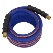 Sealey Air Hose 5m x Ø8mm with 1/4"BSP Unions Extra-Heavy-Duty