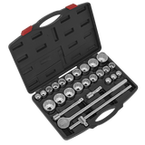 Sealey Socket Set 26pc 3/4"Sq Drive 12-point WallDrive® AK2582