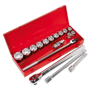 Sealey Socket Set 17pc 3/4"Sq Drive WallDrive® Metric