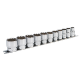 Sealey Socket Set 11pc 3/8"Sq Drive 12pt WallDrive® Imperial