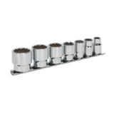 Sealey Socket Set 7pc 3/8"Sq Drive Whitworth