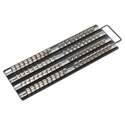 Sealey Socket Rail Tray Black 1/4", 3/8" & 1/2"Sq Drive