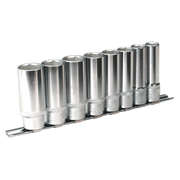 Sealey Socket Set 8pc 1/2"Sq Drive 6pt Deep WallDrive® Imperial