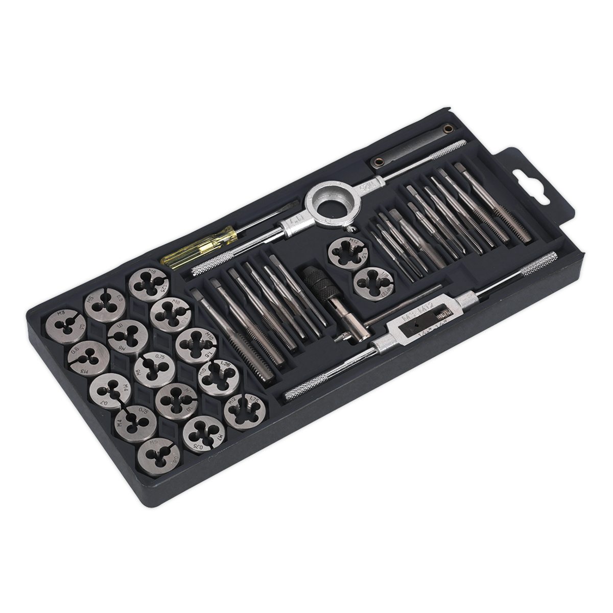 Sealey Tap & Die Set 40pc Split Dies Metric
