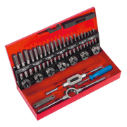 Sealey Tap & Die Set 32pc Split Dies Metric