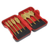 Sealey Flat Wood Drill Bit Set 7pc 1/4"Hex Shank