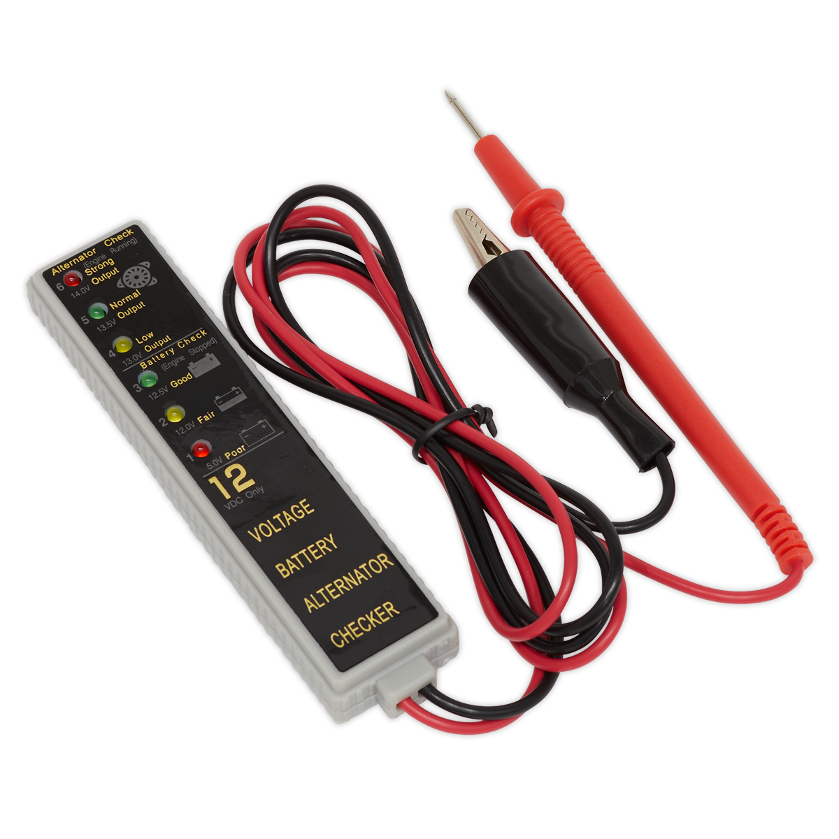 Sealey Battery & Alternator Tester 12V LED