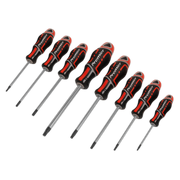 Sealey Screwdriver Set 8pc Security TRX-Star* GripMAX® - Red