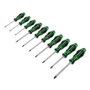 Sealey Screwdriver Set 10pc TRX-Star* GripMAX® - Hi-Vis Green