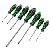 Sealey Screwdriver Set 7pc GripMAX® - Hi-Vis Green AK4325HV