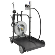 Sealey Oil Dispensing System Air Operated with 10m Retractable Hose Reel