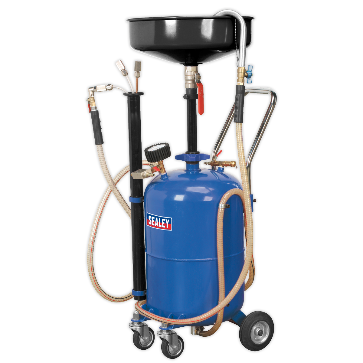 Sealey Mobile Oil Drainer with Probes 35L Air Discharge