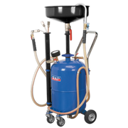 Sealey Mobile Oil Drainer with Probes 35L Air Discharge