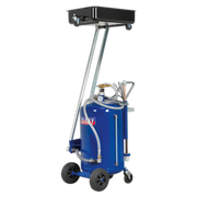 Sealey Mobile Oil Drainer with Probes 80L Cantilever Air Discharge