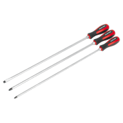 Sealey Screwdriver Set 3pc Hammer-Thru 450mm AK4935