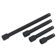 Sealey Impact Extension Bar Set 4pc 1/2"Sq Drive