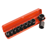 Sealey Impact Socket Set 10pc 1/2"Sq Drive Metric