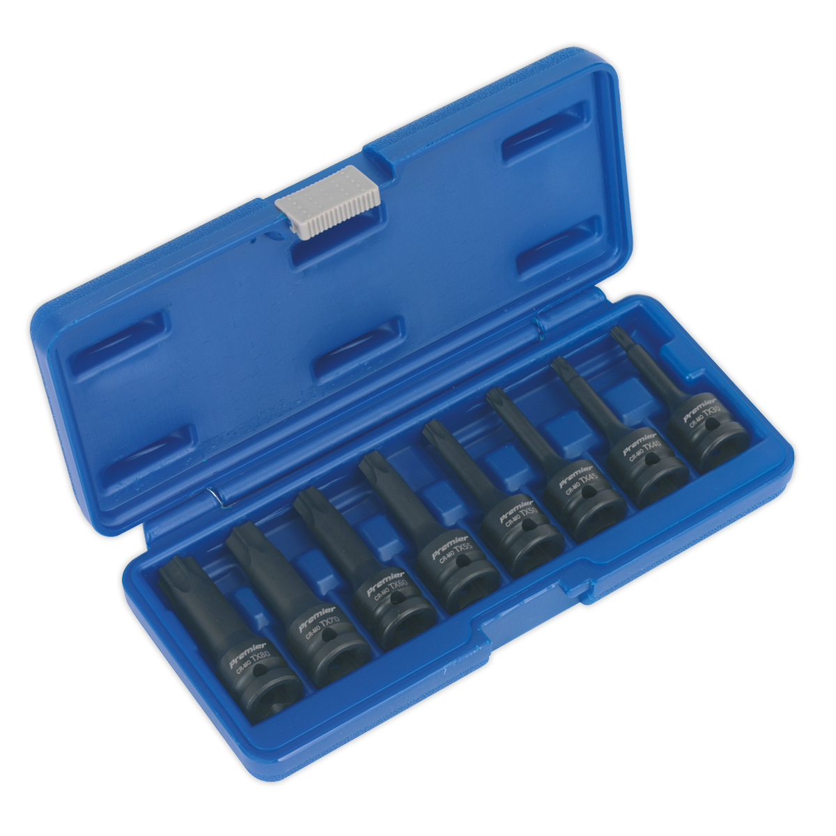 Sealey Impact TRX-Star* Socket Bit Set 8pc 1/2"Sq Drive