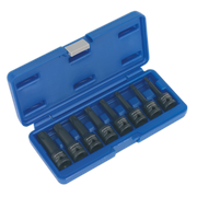 Sealey Impact TRX-Star* Socket Bit Set 8pc 1/2"Sq Drive