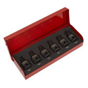 Sealey Impact TRX-Star* Socket Bit Set 6pc 1/2"Sq Drive