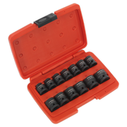 Sealey Impact Socket Set 13pc 1/2"Sq Drive Low Profile Metric