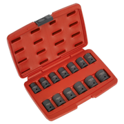 Sealey Impact Socket Set 13pc 1/2"Sq Drive Total Drive®