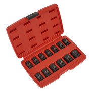 Sealey Impact Socket Set 13pc 1/2"Sq Drive 12-Point