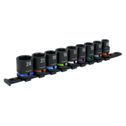 Sealey Impact Socket Set 9pc 1/2"Sq Drive Metric