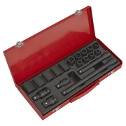 Sealey Impact Socket Set 19pc 1/2"Sq Drive Metric