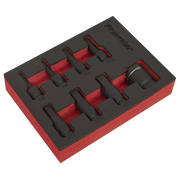 Sealey Impact Hex Socket Bit Set 8pc 3/8"Sq Drive