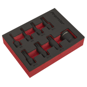 Sealey Impact Spline Socket Bit Set 8pc 3/8"Sq Drive