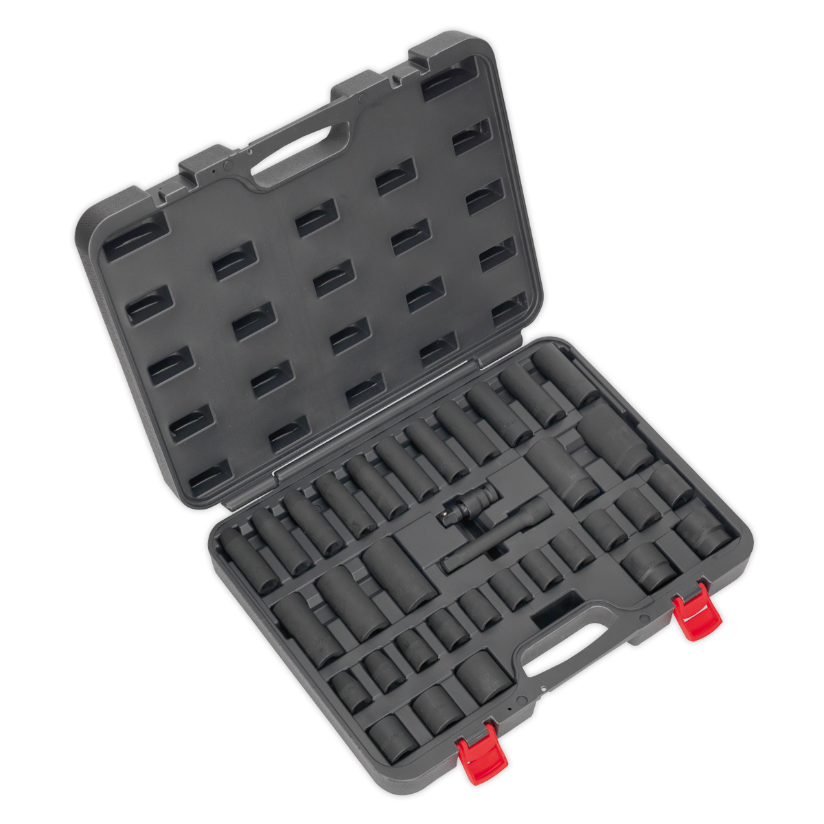 Sealey Impact Socket Set 34pc 1/2"Sq Drive Metric