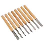 Sealey Wood Turning Chisel Set 8pc