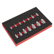 Sealey TRX-Star* Socket Set 14pc 1/4", 3/8" & 1/2"Sq Drive