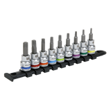 Sealey TRX-Star* Socket Bit Set 9pc 3/8"Sq Drive  - Platinum Series