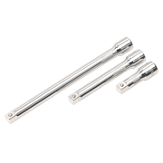 Sealey Extension Bar Set 3pc 1/2"Sq Drive AK6350