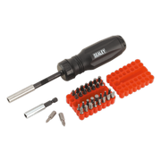 Sealey Gearless Ratchet Screwdriver Set 34pc