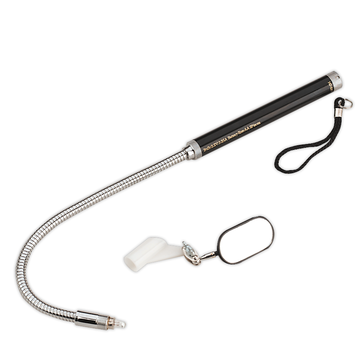 Sealey Flexible Inspection Mirror with Light