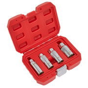 Sealey Magnetic Spark Plug Socket Set 4pc 3/8"Sq Drive