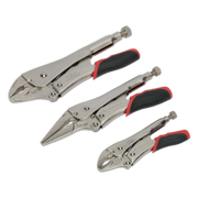Sealey Locking Pliers Set 3pc Quick Release