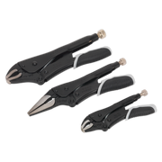 Sealey Locking Pliers Set 3pc Quick Release - Black Series