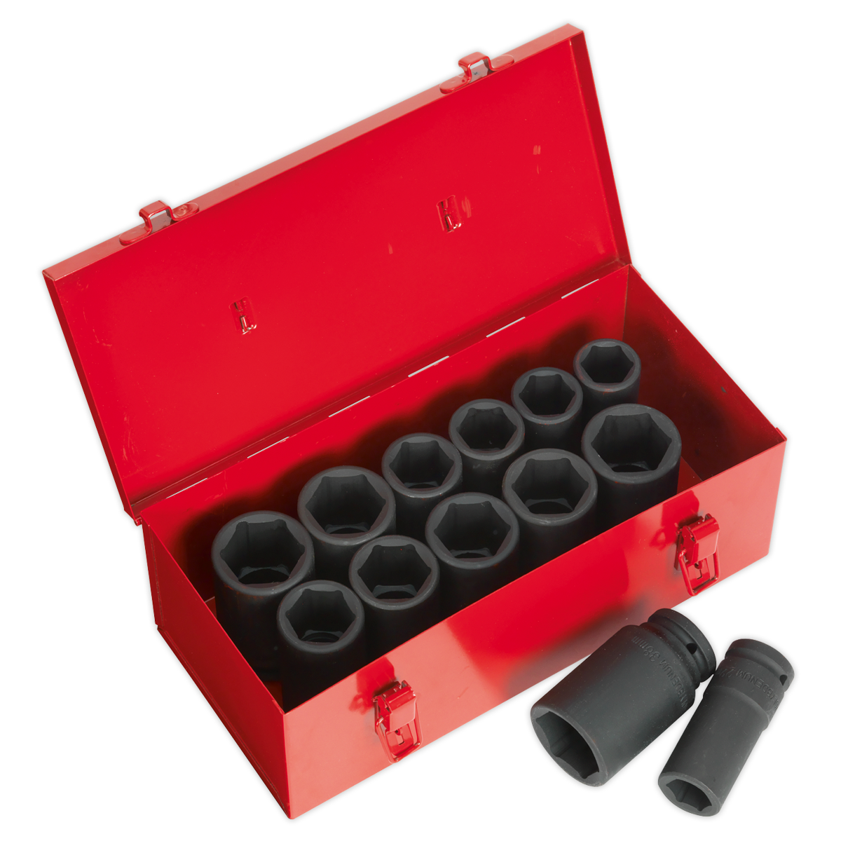 Sealey Impact Socket Set 13pc Deep 3/4"Sq Drive Metric/Imperial