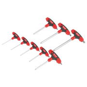 Sealey Ball-End Hex Key Set 8pc T-Handle Metric AK7144