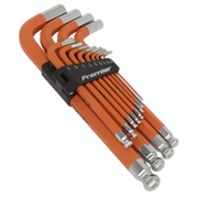 Sealey Jumbo Ball-End Hex Key Set 13pc Anti-Slip - Imperial