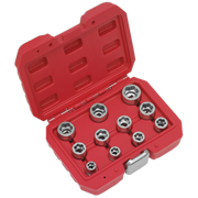 Sealey Bolt Extractor Socket Set 11pc 3/8"Sq Drive Metric