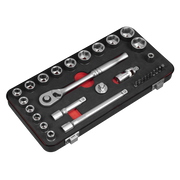 Sealey Socket Set 3/8"Sq Drive 31pc - Premier Platinum Series