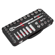Sealey Socket Set 3/8"Sq Drive 37pc - Metric/Imperial - Premier Platinum Series
